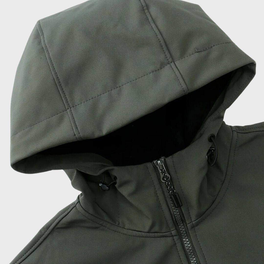 Męska Przejściowa Kurtka Softshell z Kapturem i Zamkiem