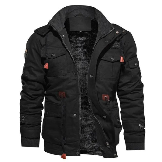 EleganceChaqueta térmica de invierno: calidez y estilo con múltiples bolsillos