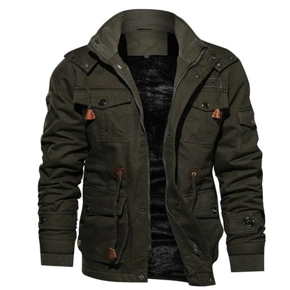 EleganceChaqueta térmica de invierno: calidez y estilo con múltiples bolsillos