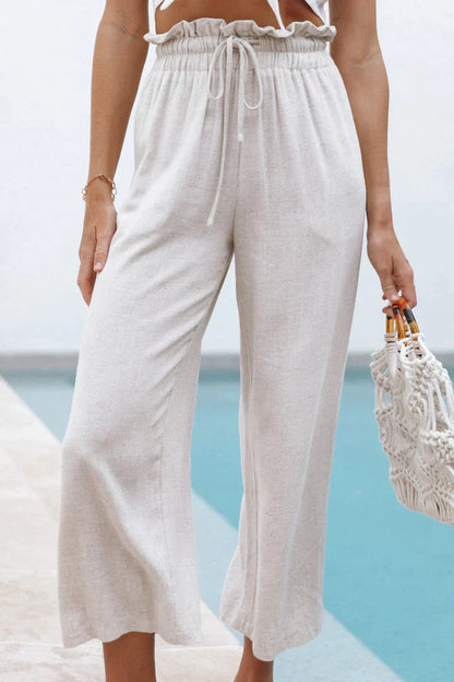 Cómodos pantalones de corte recto para mujer