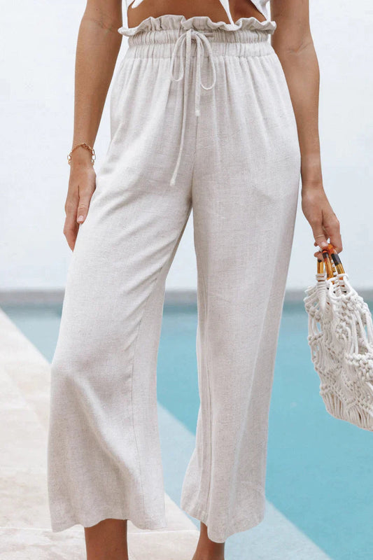 Cómodos pantalones de corte recto para mujer