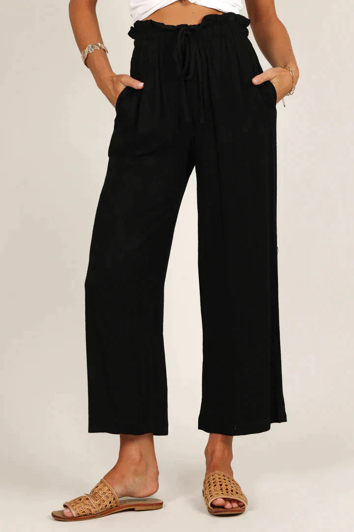 Cómodos pantalones de corte recto para mujer