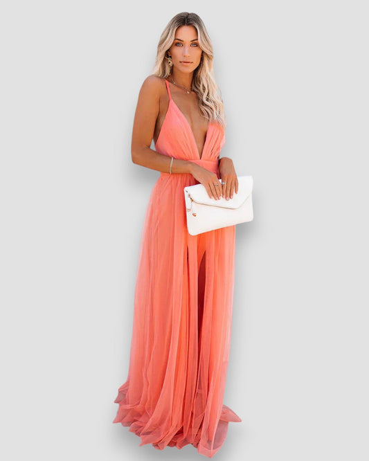 Elegante vestido fluido para tus ocasiones favoritas