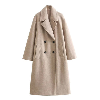 Chaqueta larga chic para mujer | Diseño elegante | Abrigo de invierno cálido