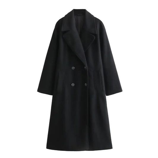 Chaqueta larga chic para mujer | Diseño elegante | Abrigo de invierno cálido