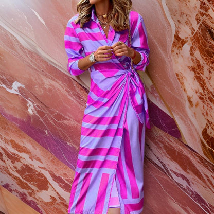 Vestido con estampado envolvente