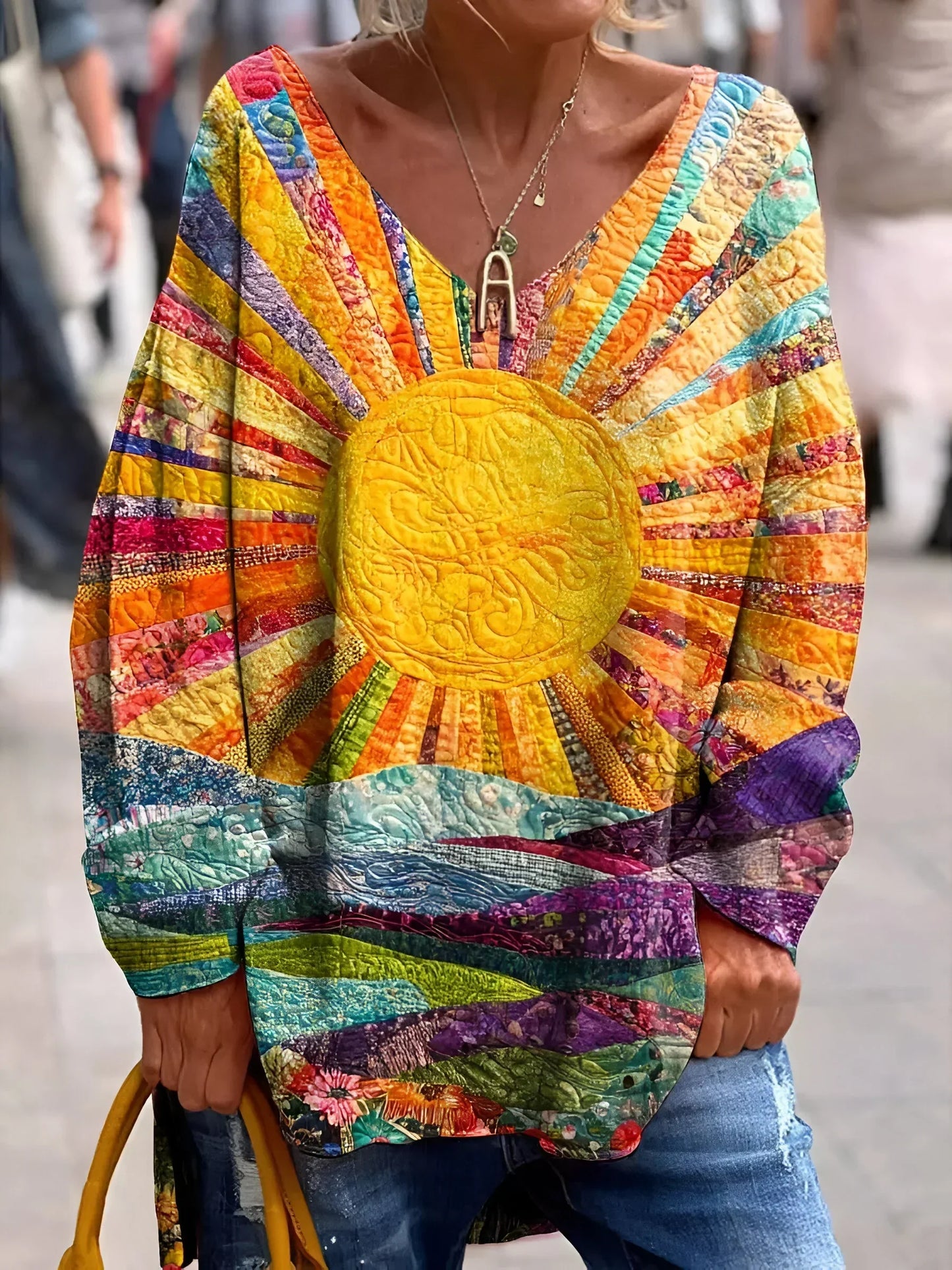 Orvin™ | alegre blusa multicolor