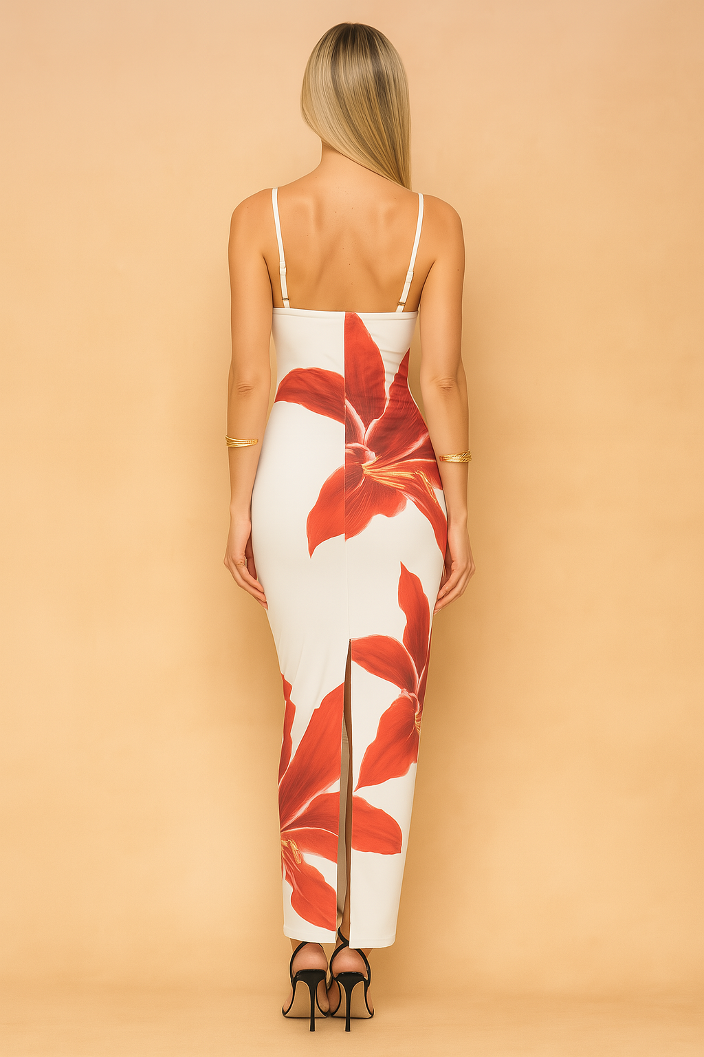 Damska Sukienka Maxi Kwiaty