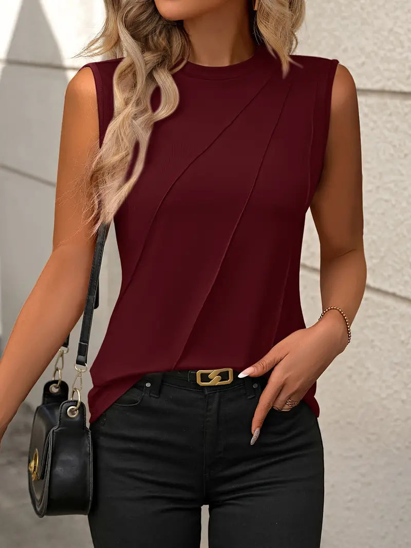 Saima - Cropped Top Sin Mangas Para Mujer - Chic & Bold