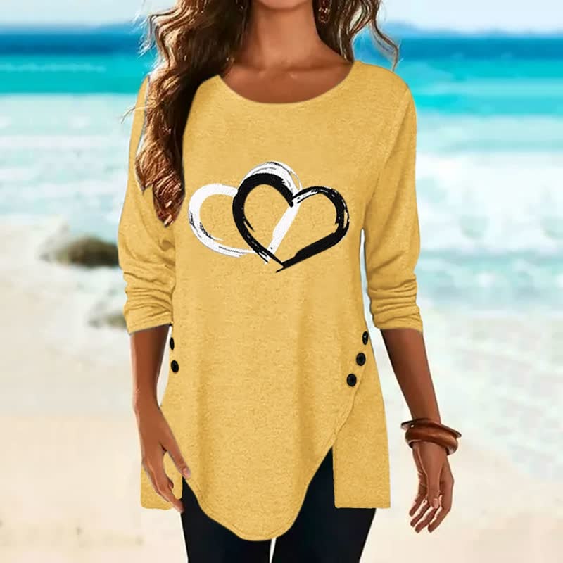 2Hearts™: Camisa cómoda y oversize para mujer
