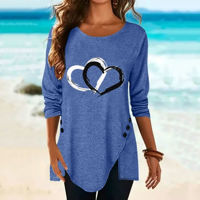 2Hearts™: Camisa cómoda y oversize para mujer