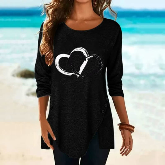 2Hearts™: Camisa cómoda y oversize para mujer