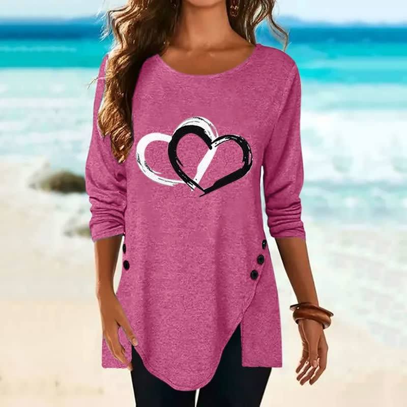 2Hearts™: Camisa cómoda y oversize para mujer