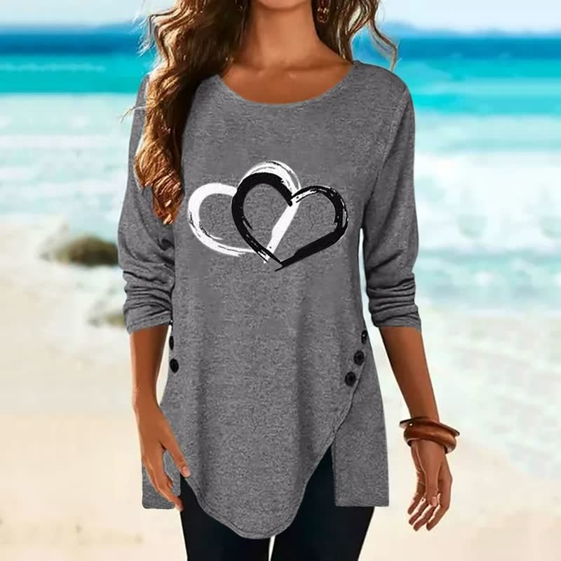 2Hearts™: Camisa cómoda y oversize para mujer