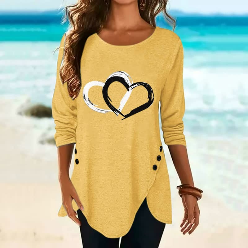 2Hearts™: Camisa cómoda y oversize para mujer