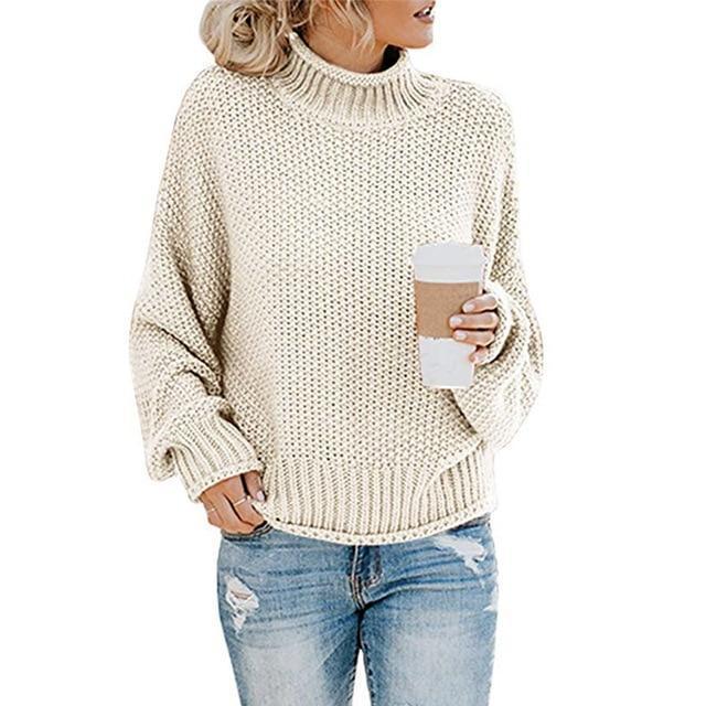 Rylie - moderno jersey de punto con cuello alto