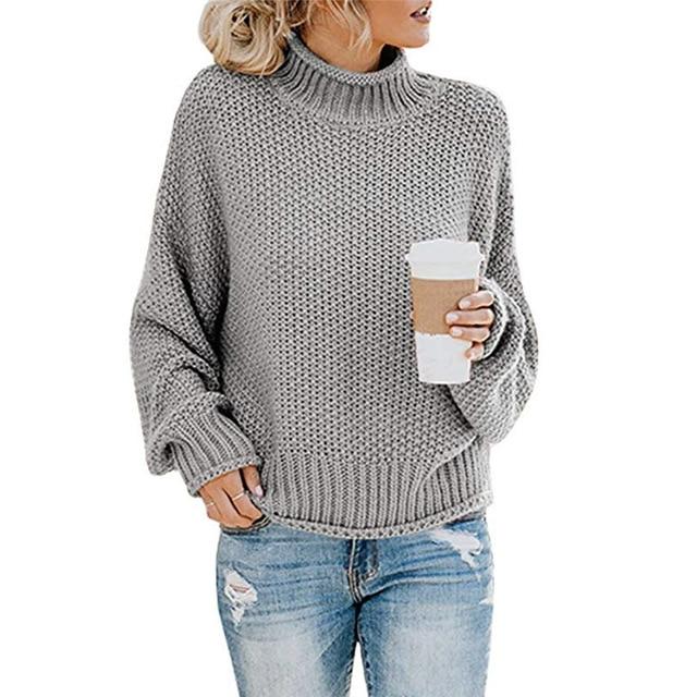 Rylie - moderno jersey de punto con cuello alto
