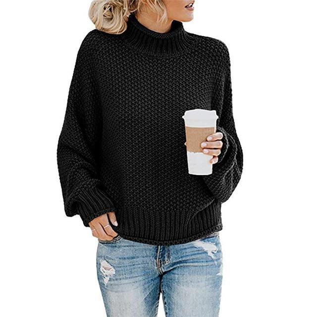 Rylie - moderno jersey de punto con cuello alto