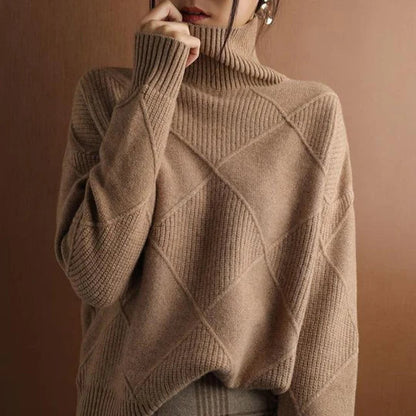Marianella - Elegante jersey de cuello alto para mujer