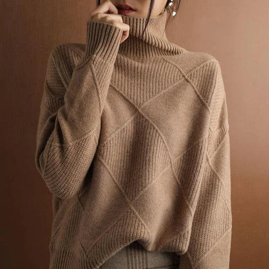 Marianella - Elegante jersey de cuello alto para mujer
