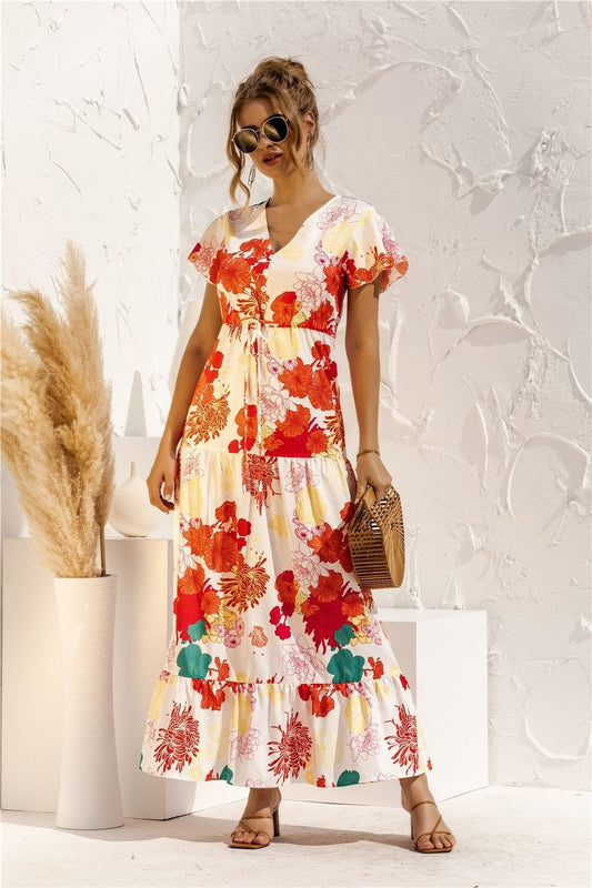 "Kailani" Elegante maxi vestido de diseño