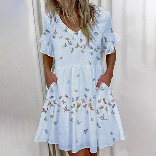 "Adile" Elegante vestido de verano de diseño