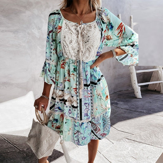 "Leyla" Vestido boho