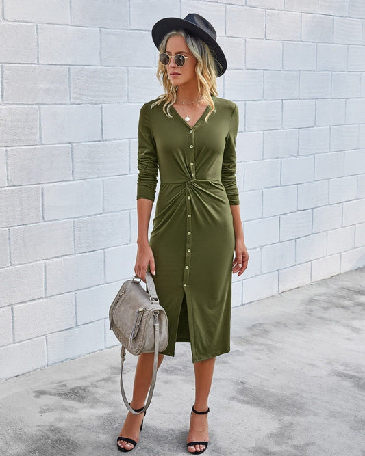"Nita" Elegante vestido midi