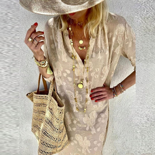 "Mariam" Vestido elegante con estampado