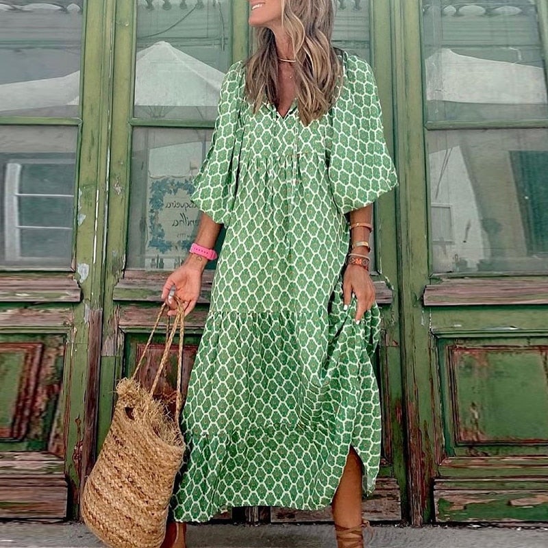 "Simone" maxi vestido de diseño