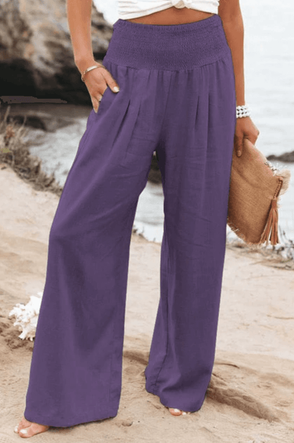 Clara - Elegantes y cómodos pantalones palazzo para mujer