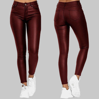 Pantalón de piel ChicFlex Slim