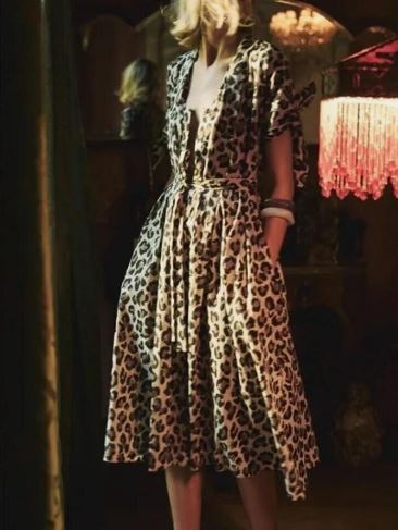 Rosabella - Elegante vestido con estampado de leopardo