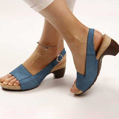 Zahra® | Sandalias ortopédicas con tacón confortable