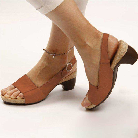 Zahra® | Sandalias ortopédicas con tacón confortable