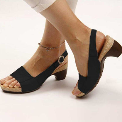 Zahra® | Sandalias ortopédicas con tacón confortable