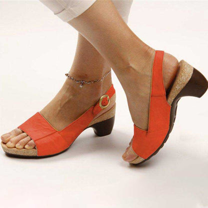 Zahra® | Sandalias ortopédicas con tacón confortable