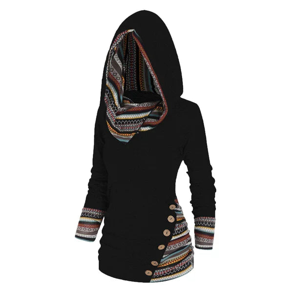 Saymera | Sudadera casual tribal con capucha