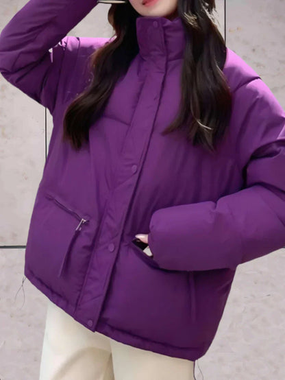 Dana | Parka con cuello alto y doble cierre