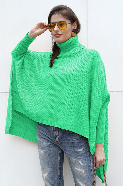 Jersey de cuello alto para mujer