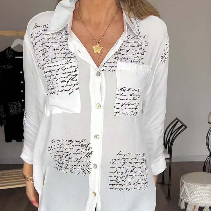 Maryam | Elegante blusa larga con botones