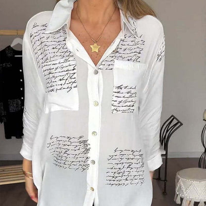 Maryam | Elegante blusa larga con botones