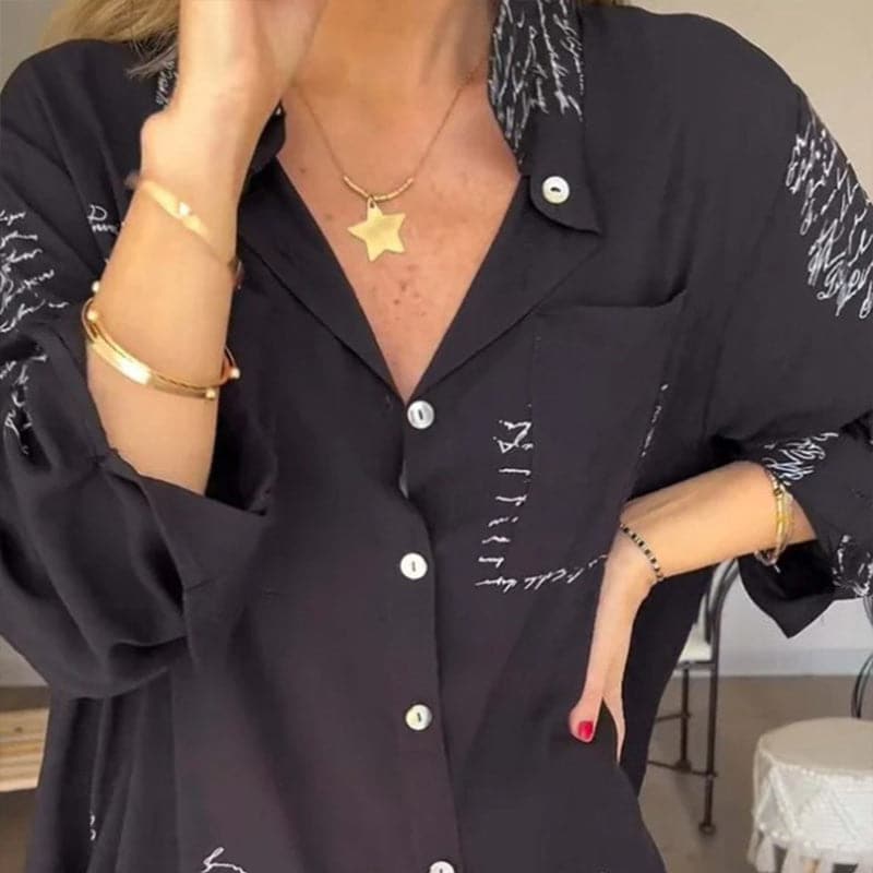 Maryam | Elegante blusa larga con botones