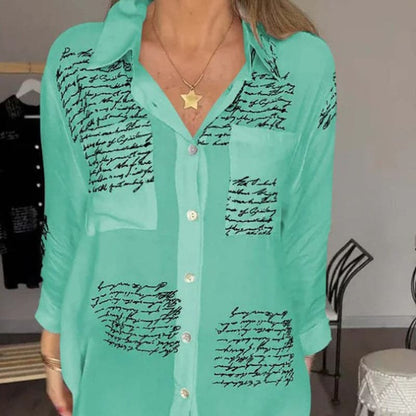 Maryam | Elegante blusa larga con botones