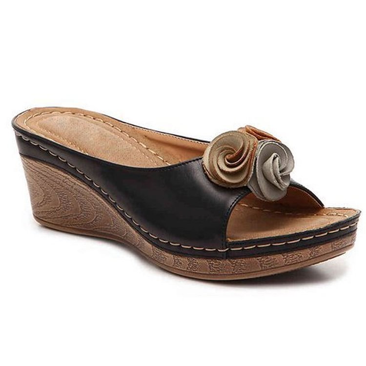 Ximena® | Cómodas sandalias flor de piel