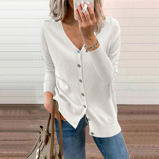 Teresse - Jersey informal con botones para mujer