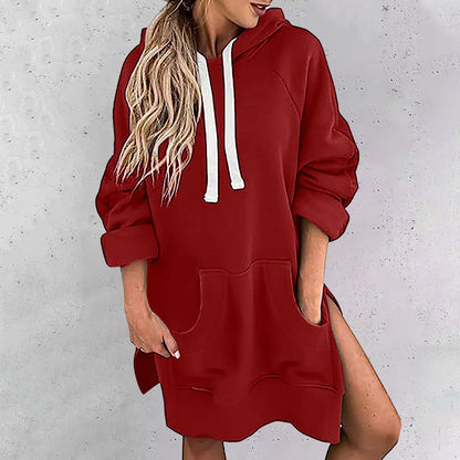 Oliana - Acogedora chaqueta con capucha para mujer