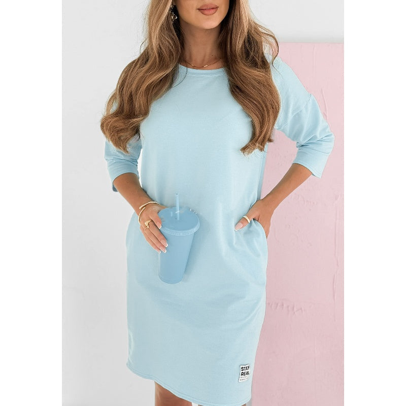 Lniana Sukienka Damska Casual
