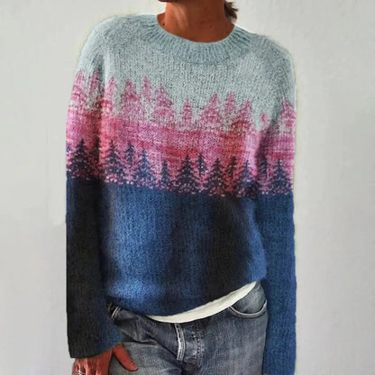 SILVIA™ | Jersey retro de otoño