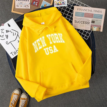 George | Sudadera con capucha y estampado NEW YORK USA para mujer